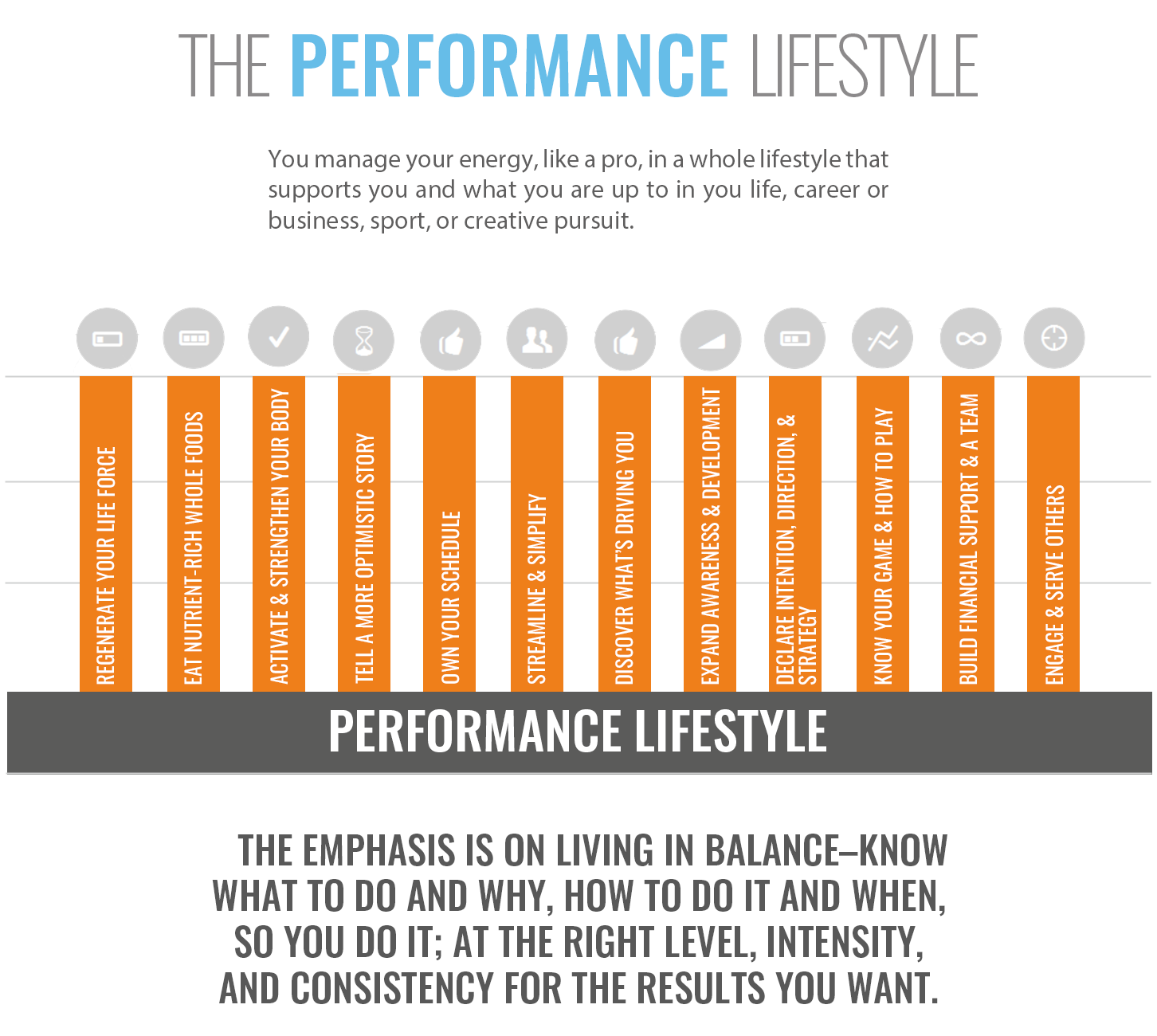 The Performance Lifestyle Iinfographic